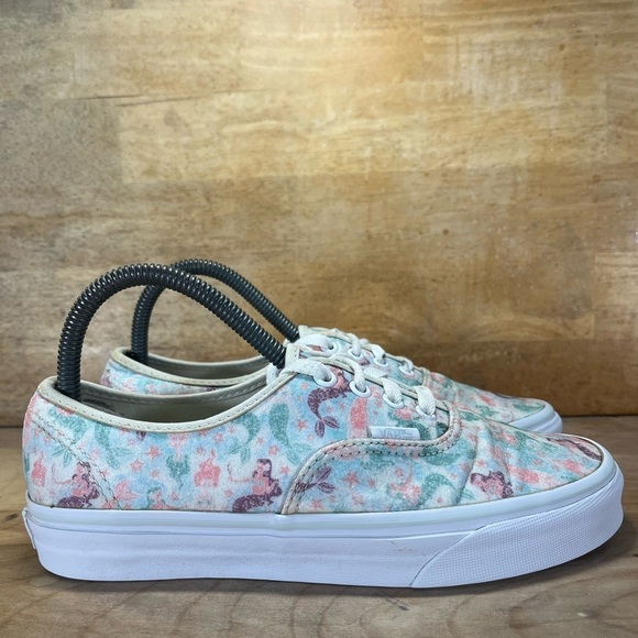 Vans Authentic Mermaid GLITTER Low Womens Size 7.5 Shoes Sneakers Pink Blue - Picture 1 of 8